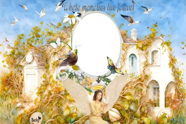 where memories live forever Photomontage