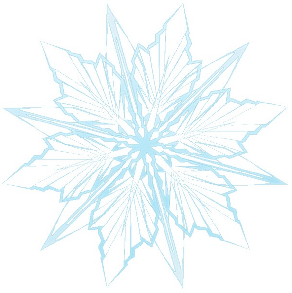 snowflake Photo frame effect