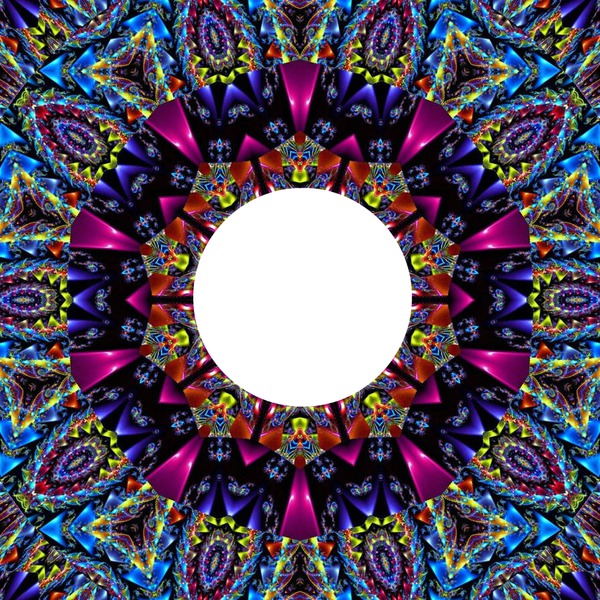 Colorful Kaleidoscope Photomontage