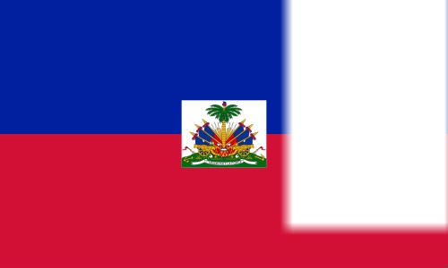Haiti flag Photomontage