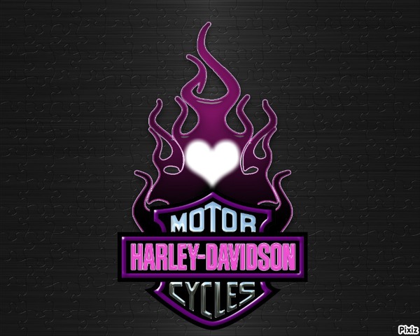 Harley Pink Fotomontáž