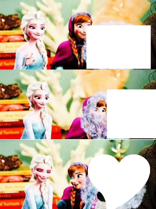 Frozen-Elsa, Ana y Tu Montaje fotografico