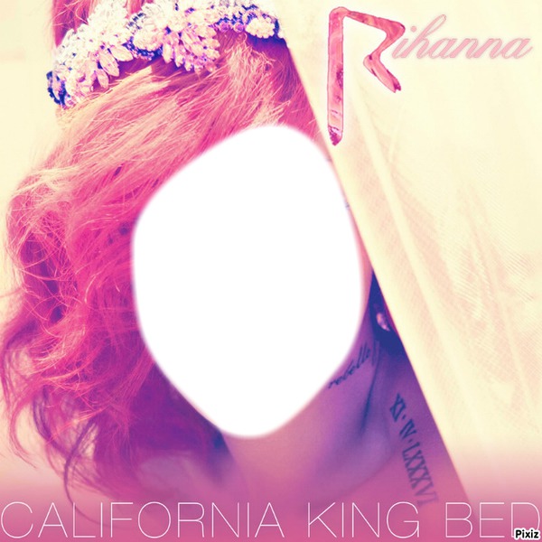 rihanna california king bed Photo frame effect