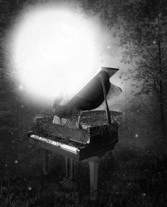 piano gothique Фотомонтаж