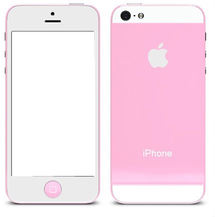 iPhone 5S Pink フォトモンタージュ