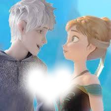 jack frost y anna Photo frame effect