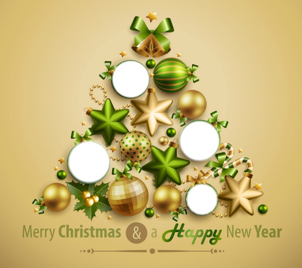 Christmas &  Happy New Year Photo frame effect