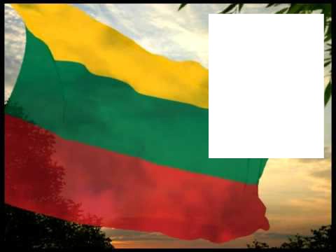 Lithuania flag Фотомонтаж