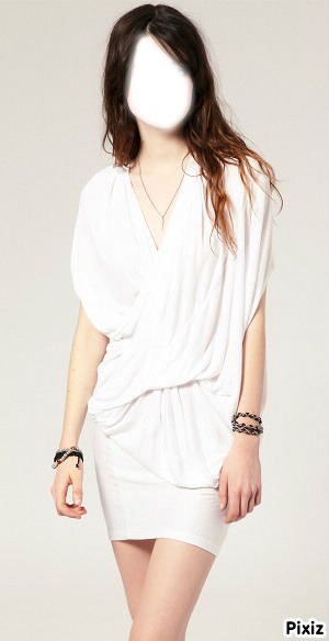 robe blanche Photomontage