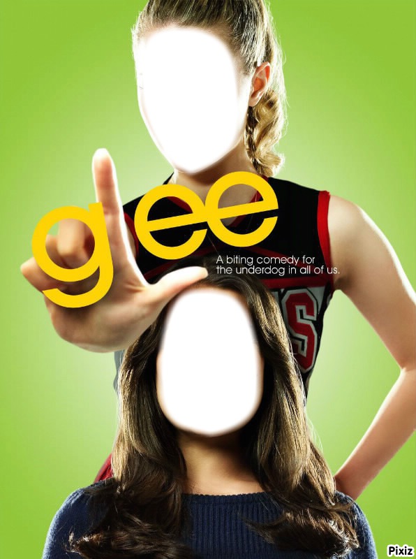 Glee Visage fille Rachel et Quinn Photo frame effect