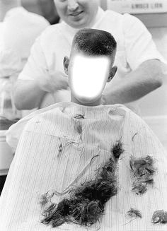 man haircut Photomontage