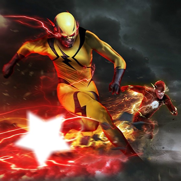 Flash and Reverse Flash Fotomontage
