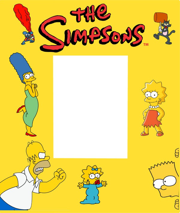 SIMPSONS Photo frame effect