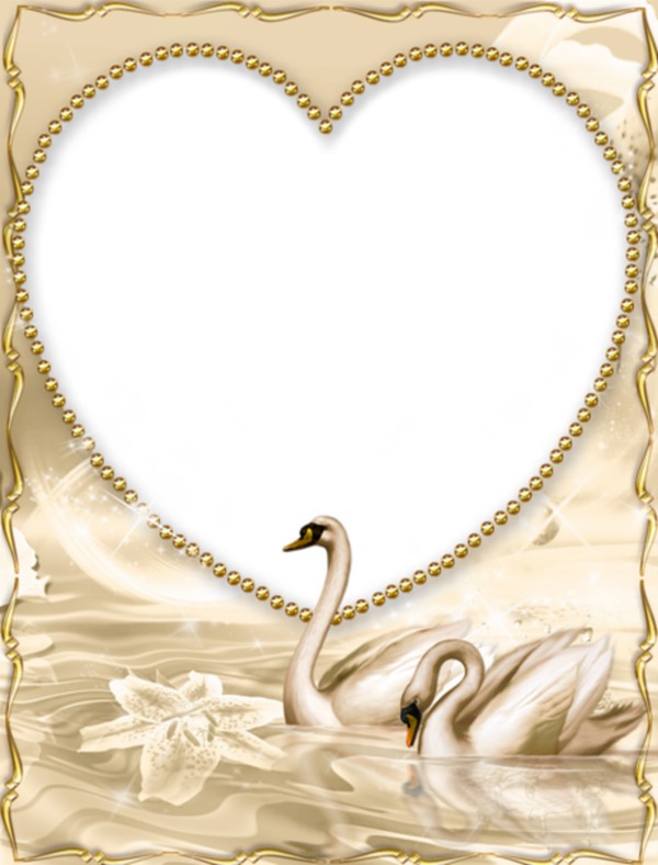 Golden heart Fotomontage