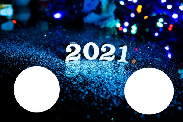 bonne année 2021 Montage photo