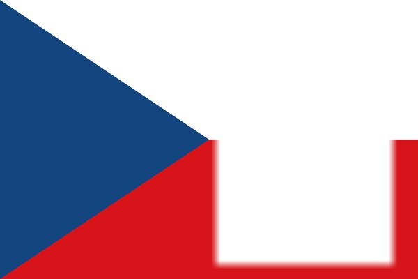 Czech Republic flag Photomontage