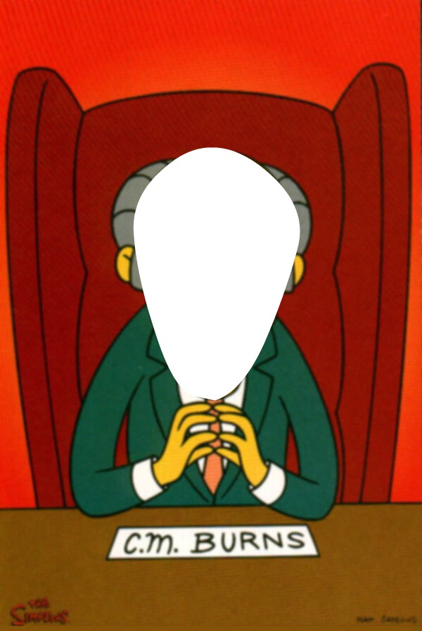 Mr. Burns Photo frame effect