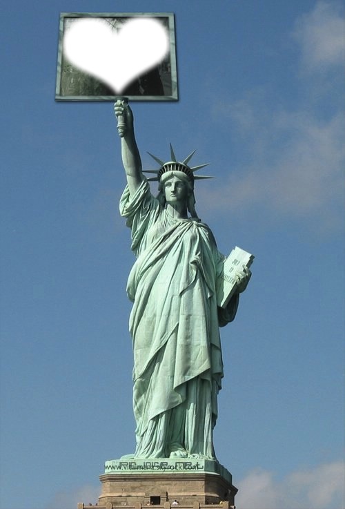 Statut de la liberté Photomontage