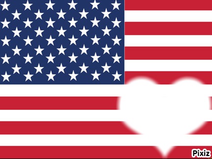 drapeau de l'amerique Fotomontage