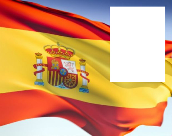Spain flag フォトモンタージュ