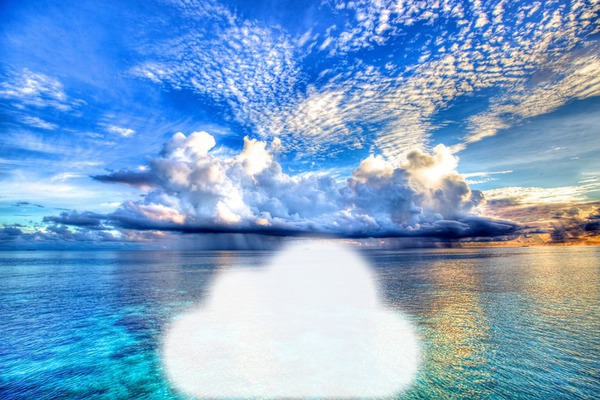 Playa Maldiva Montaje fotografico