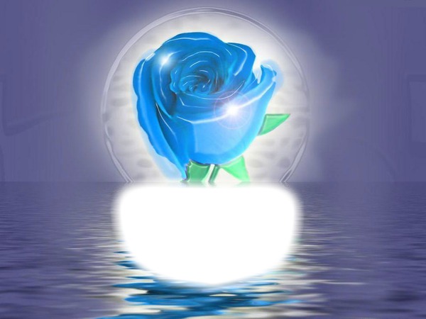 Rose bleue Fotomontāža