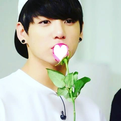 jungkook rose heart Montage photo