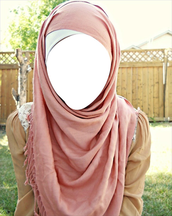 Hijab girl Photo frame effect