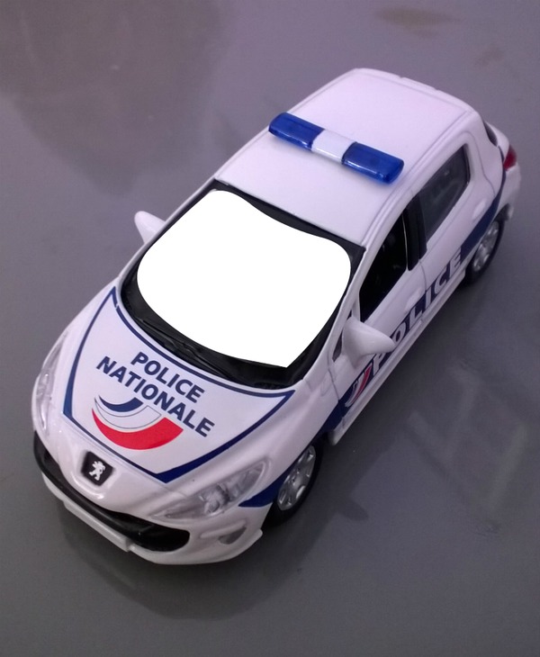 Voiture Police Photo frame effect