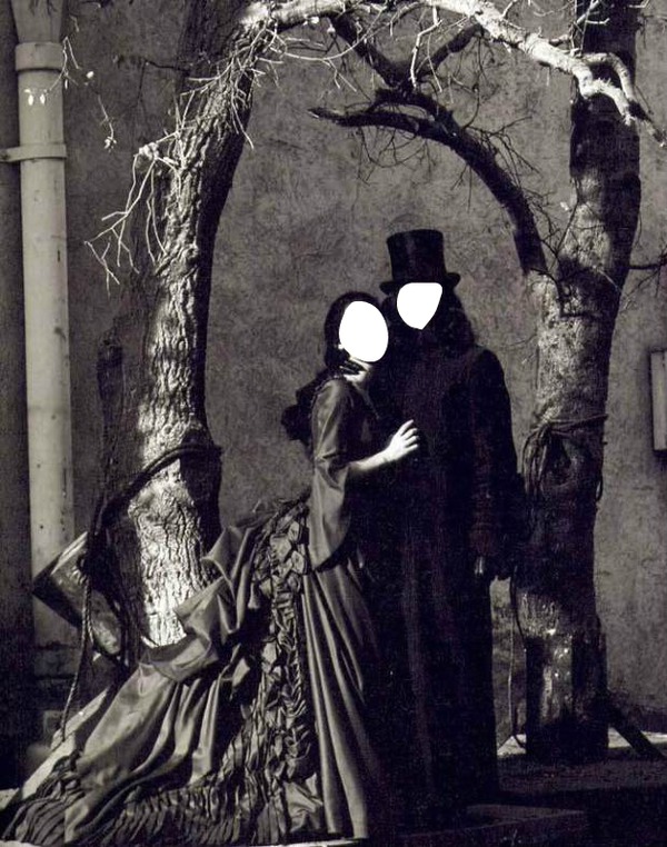 Couple Dracula Photo frame effect