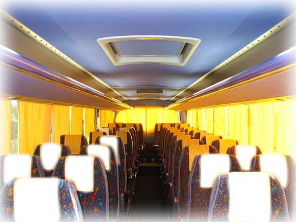 autobus Fotomontáž