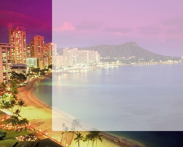 Hawaii série Photo frame effect