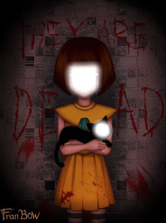 Fran Bow and mistet Midnight Photo frame effect