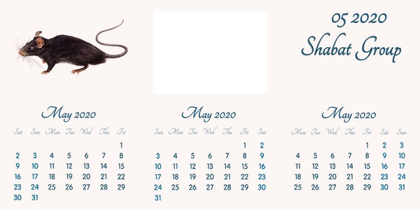 May 2020 // English // 2020 to 2055 Calendar // 2020.02.15 Fotomontagem