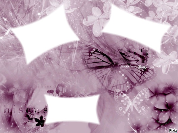 papillon violet Фотомонтаж