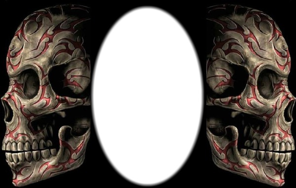double skull Fotomontasje