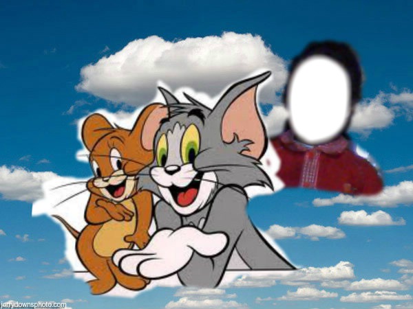 tom aynd jerry Photo frame effect