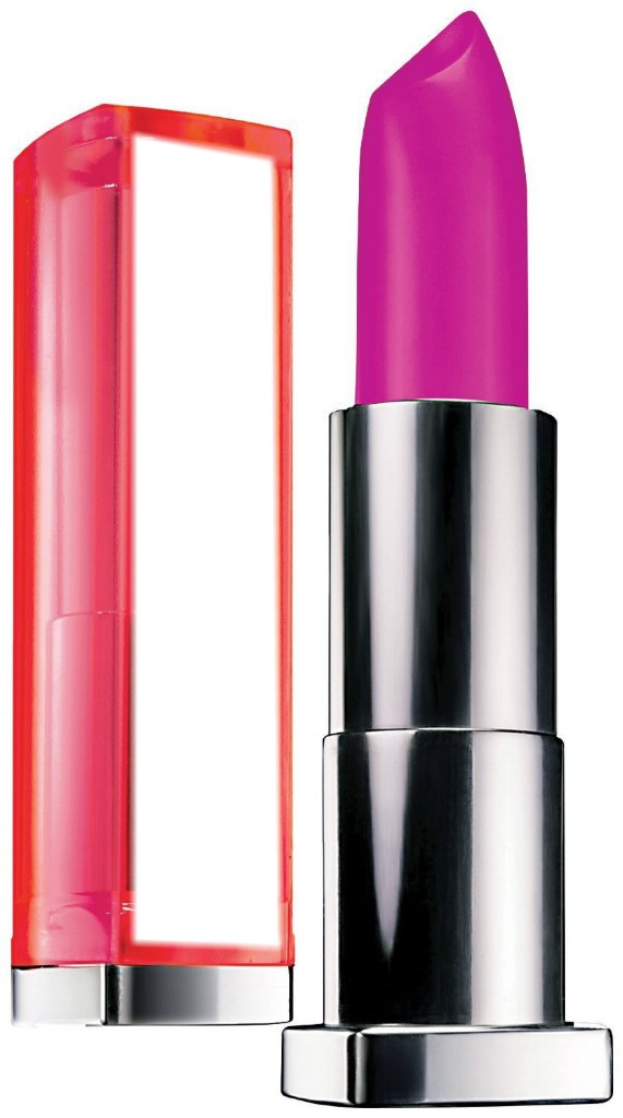 Maybelline New York Color Sensational Vivids Lipstick Hot Plum Montaje fotografico