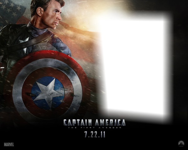 captaine america Photo frame effect