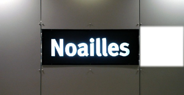 Panneau de Station Noailles Montaje fotografico