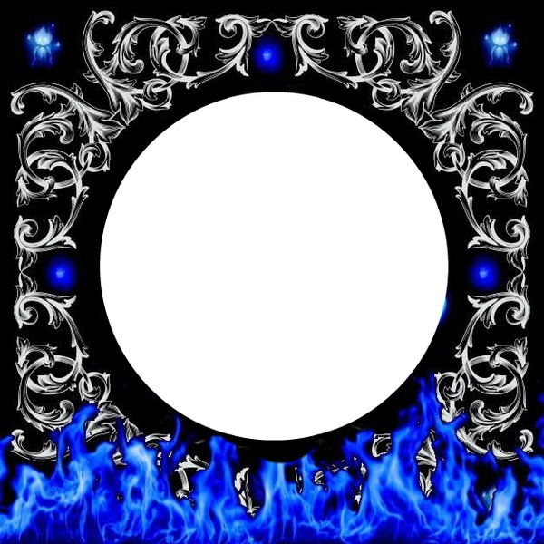 flame 2 Photo frame effect