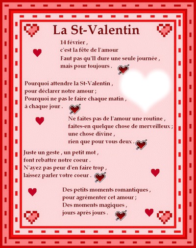 saint valentin Фотомонтажа