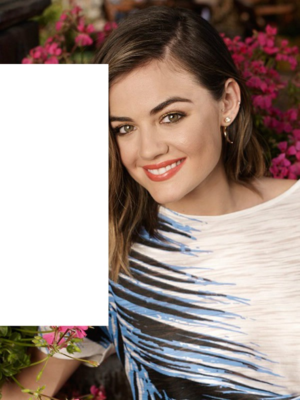 lucy hale Photo frame effect