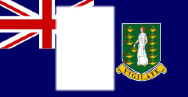 British Virgin Islands flag Fotomontaggio