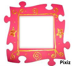 puzzle rose Photo frame effect