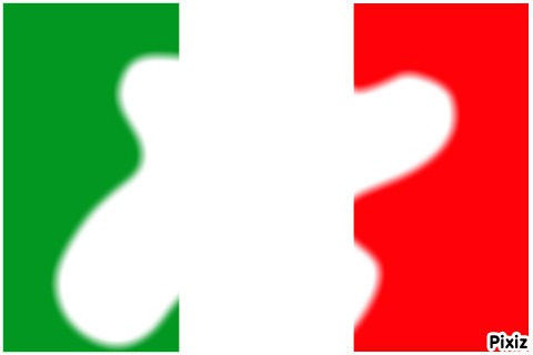 drapeau italien Photomontage