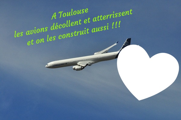 Toulouse en avion2 Photo frame effect