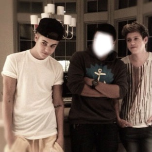 justin bieber and nialler Photo frame effect