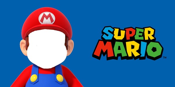 Super Mario No Baffi Fotomontaggio