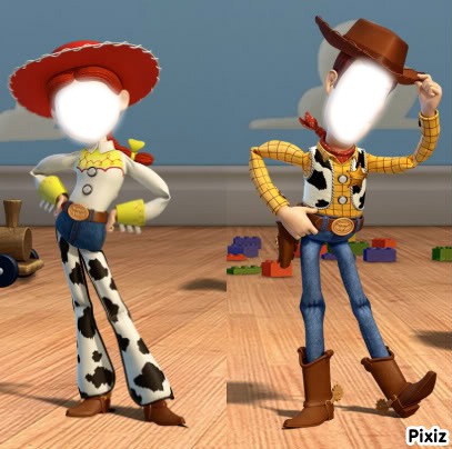 Woody & Jessie Toy Story Fotomontage